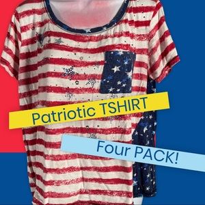 4 Patriotic t shirts XL L